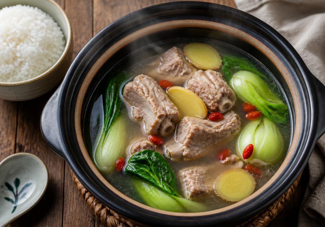 Nourishing Pork Rib & Bok Choy Bone Broth