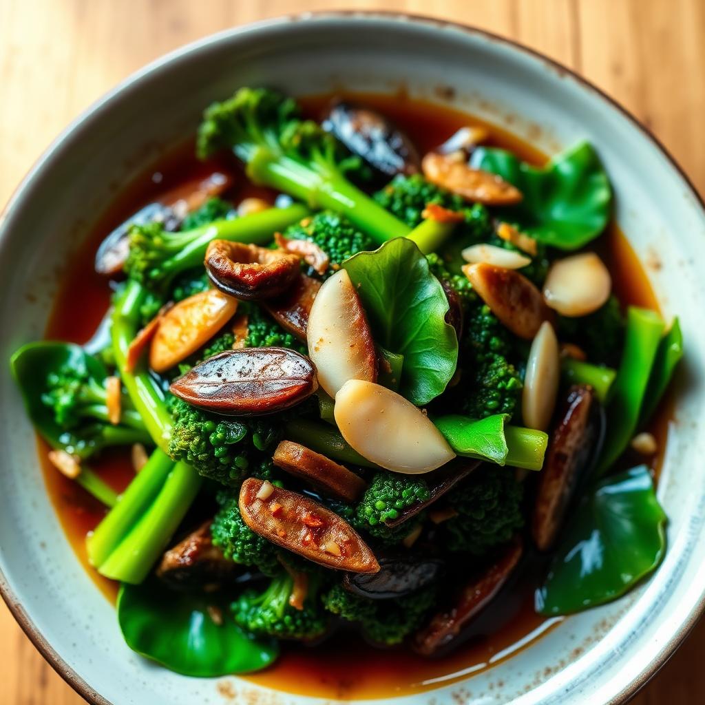 Calcium-Rich Stir-Fry Kailan with Ikan Bilis