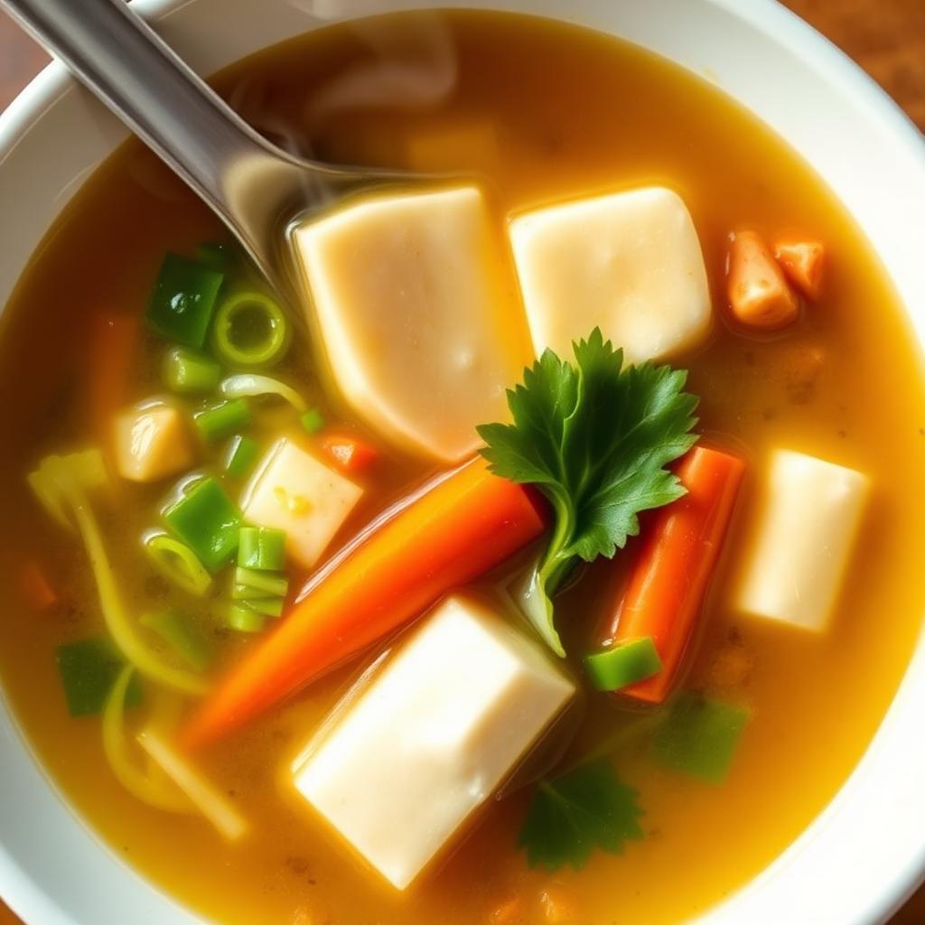 Sup Sayur Campur with Fuchuk (Bean Curd Skin)